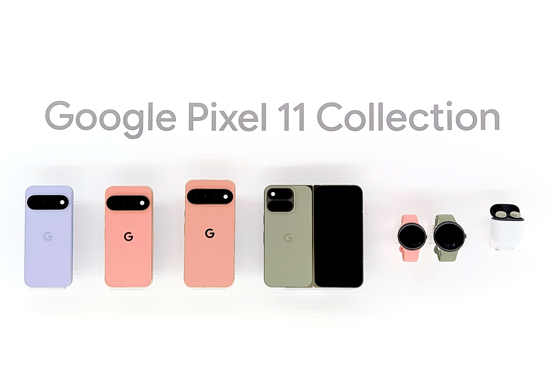 Pixel 11シリーズ。オンラインでは8月12日に予約開始（店頭では13日）、8月20日に発売予定だ。