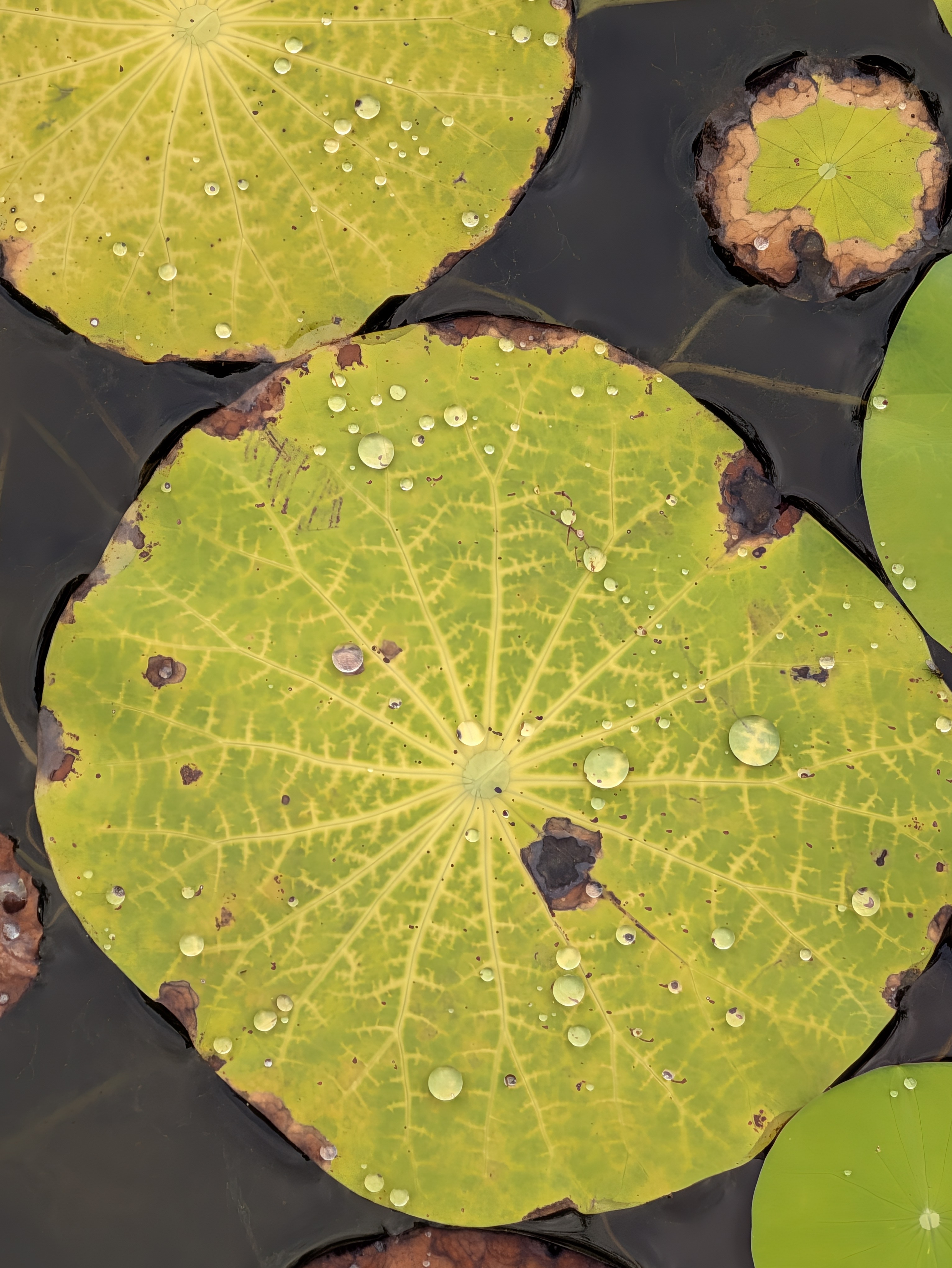 池に浮かぶ葉。その上にある水滴。驚くほど美しく「Pixel 11 Pro XL」はそれを描写している。これには驚かされた