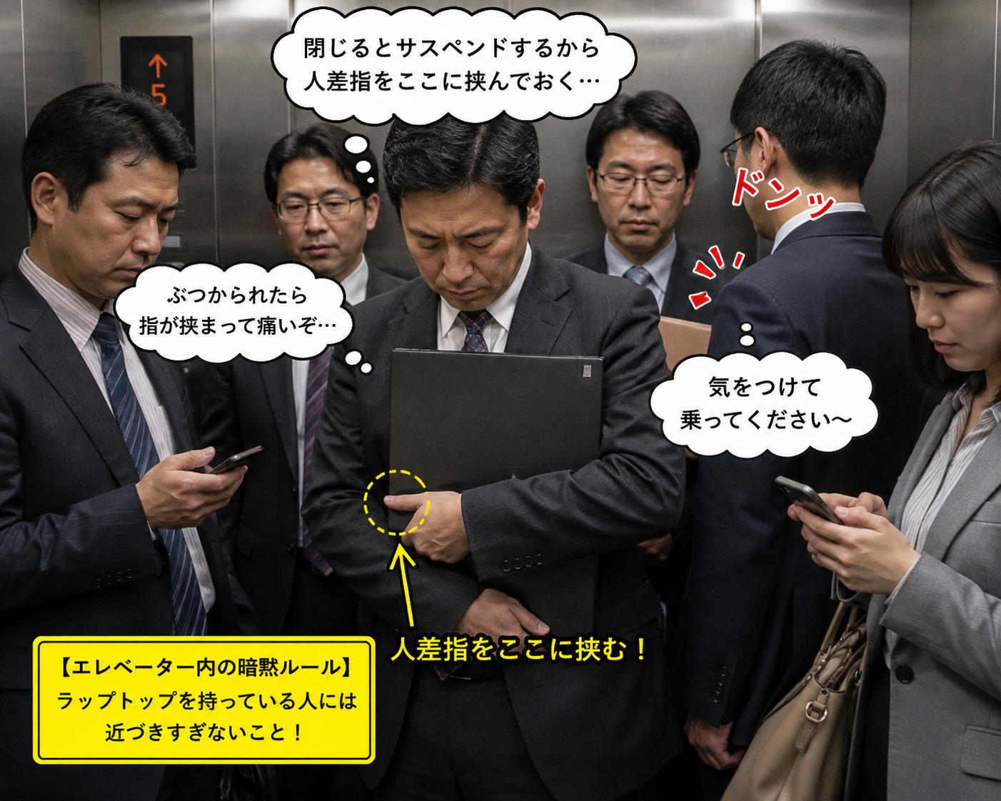 昔はこんな姿の社員をよく見かけた（AIで生成したイメージ）