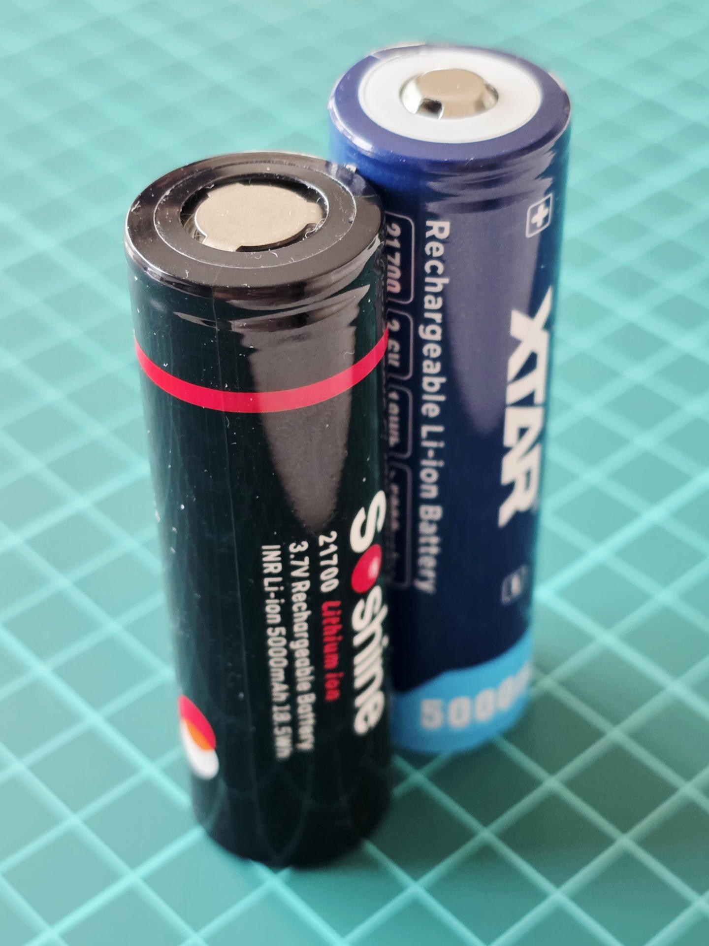 同じ21700でも全長には大きな差がある