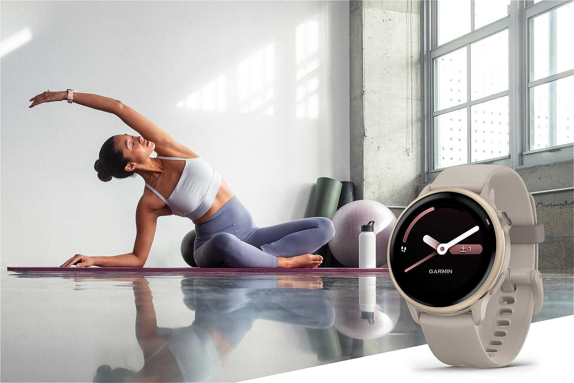 vivoactive 6 French Gray/Paloma Cream Gold