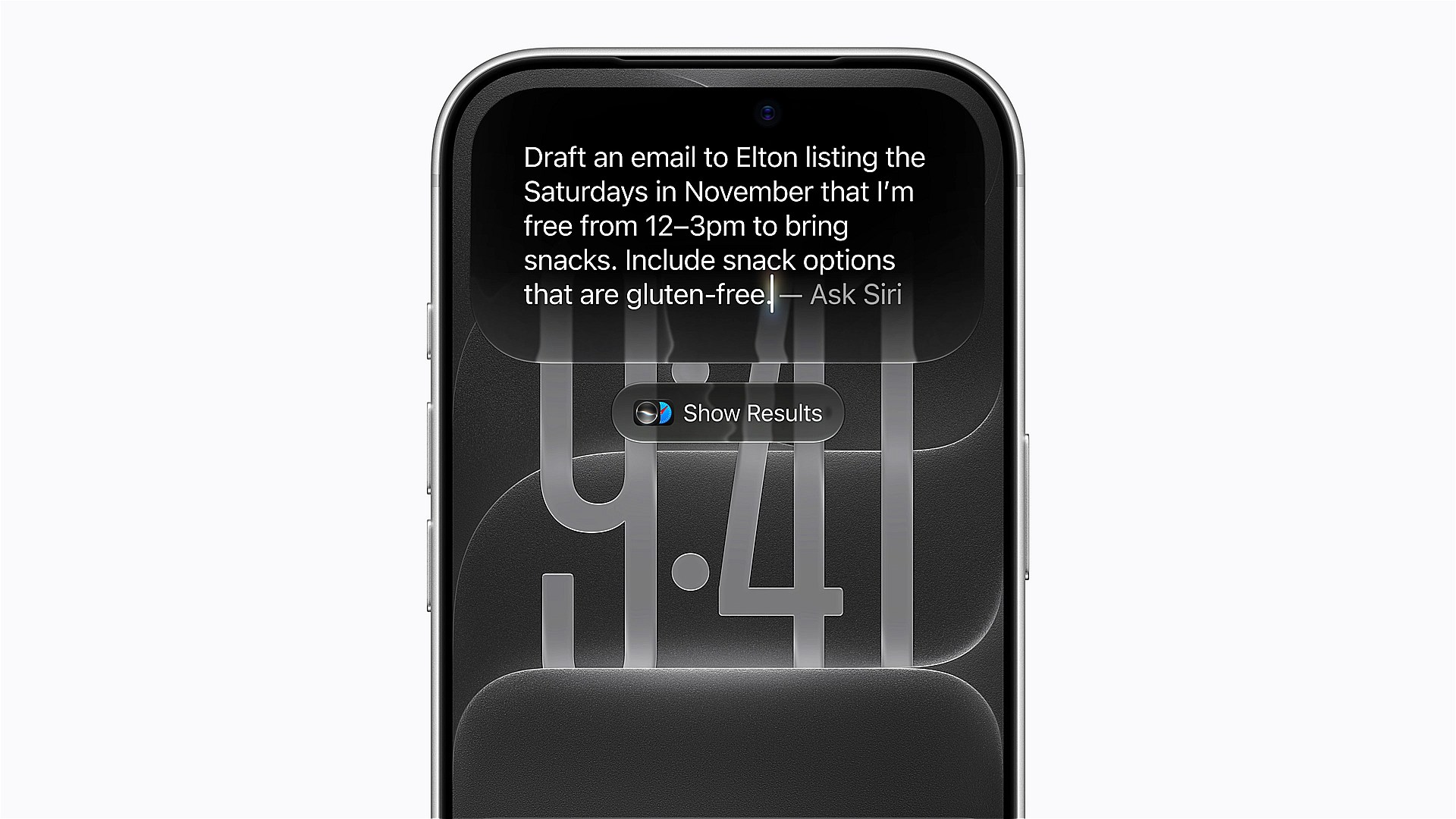 Write with Siri