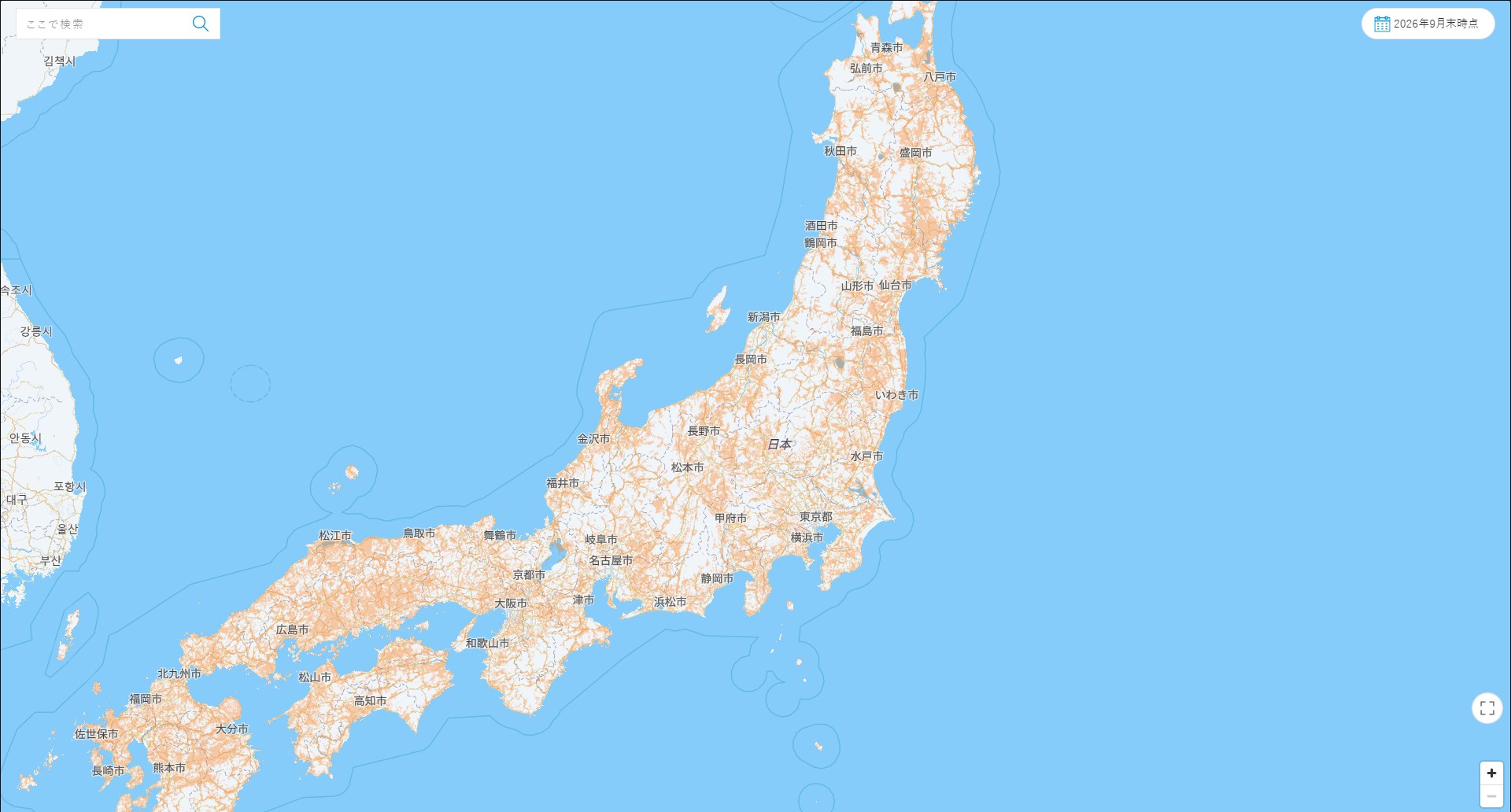 9月末までのマップ