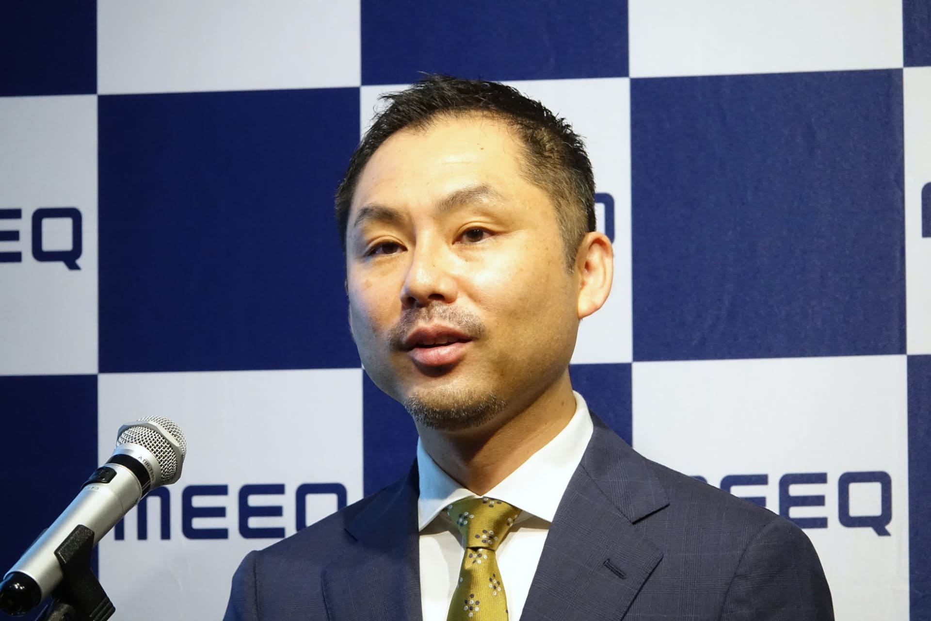 ミーク代表取締役執行役員社長の峯村竜太氏