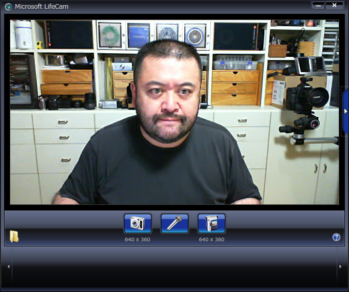 640×360ピクセル。このあたりのピクセル数から、LifeCam Cinemaの画質の良さが見えてくる感じ!?