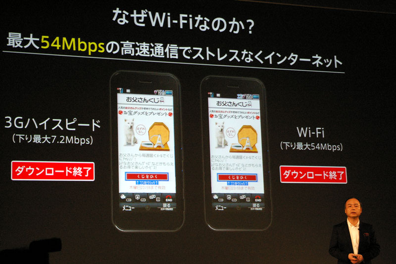 Wi-Fiのメリットをアピール