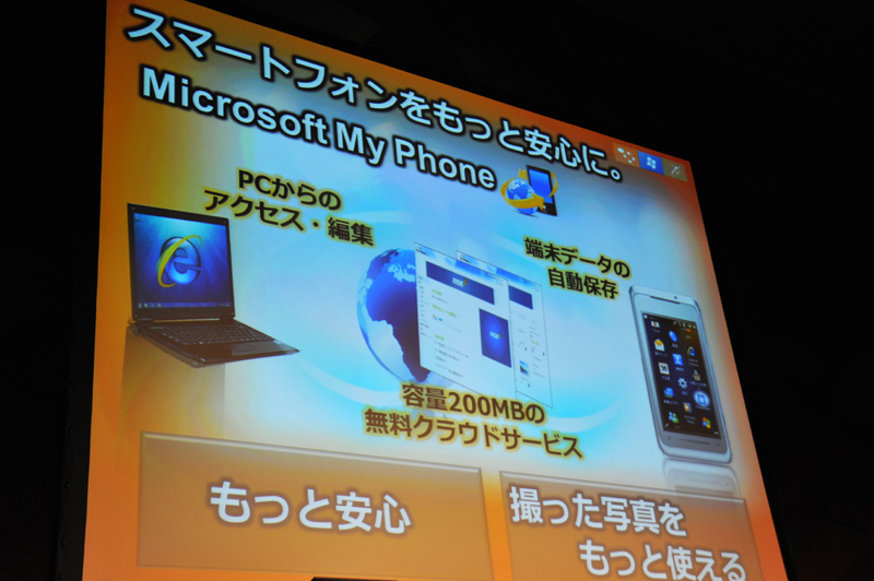 同期からSNSへのアップにも対応した「My Phone」
