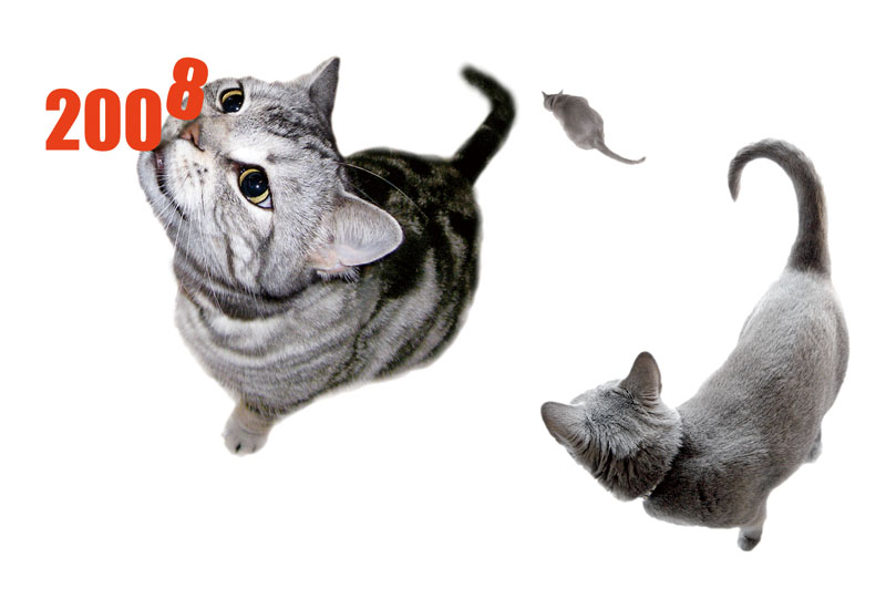 とろ様が文字列のニオイを嗅いでいるという想定。ネズミに見えるのはうか様。