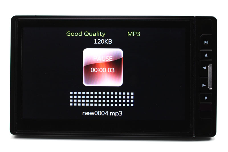 こちらはボイスレコーダー機能。マイク感度がイマイチで、小さな声では記録されにくい。あまり実用的ではないですな