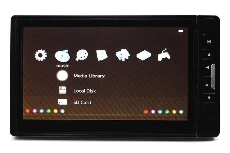 音楽を聴く場合、musicのMedia Libraryから入る。再生前にライブラリのアップデートを行う必要がある