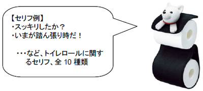 しゃべるお父さんトイレロールカバー