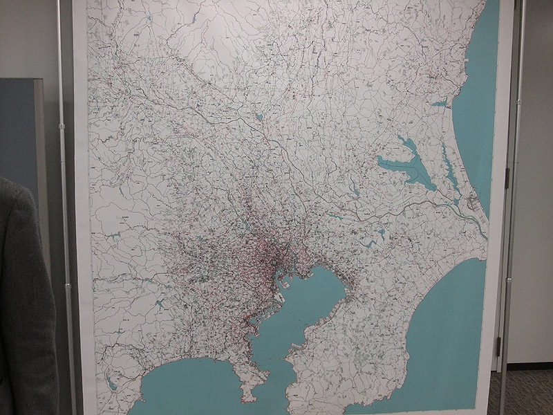 関東エリアの基地局マップ赤丸が開局している基地局