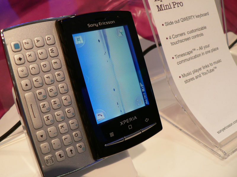 mini proをスライドさせたところ