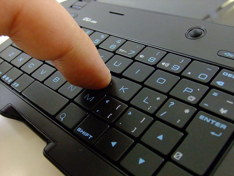 キーは押下感がある