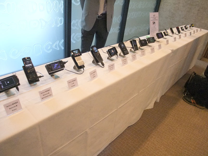 米国で商用となっている端末などがずらり