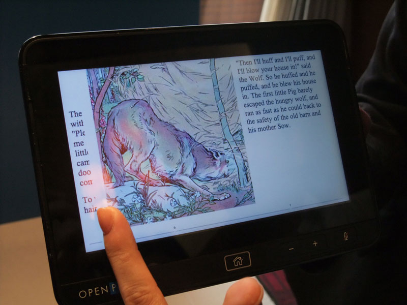 ページめくりを再現した電子書籍アプリ