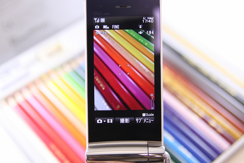 静止画撮影の様子(タテ)