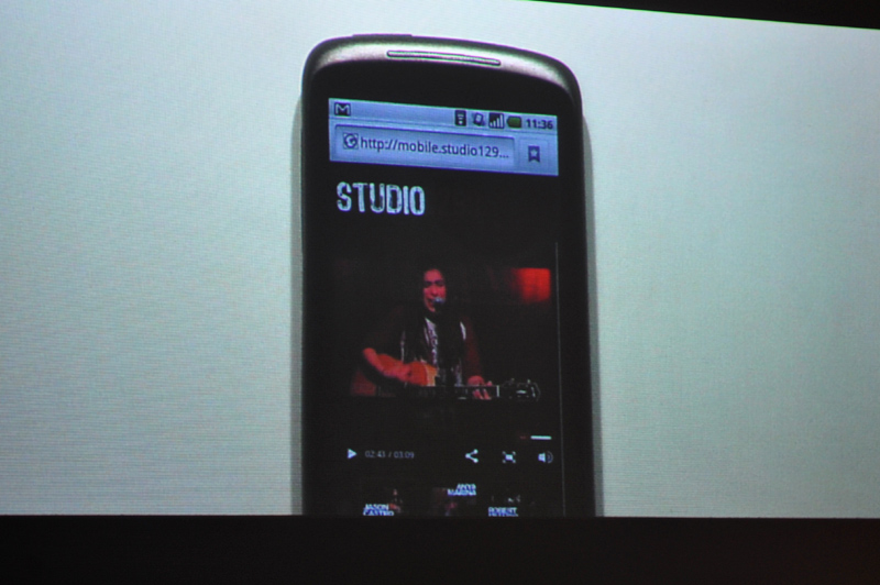 Flash Player 10.1 for Androidの動画再生デモ
