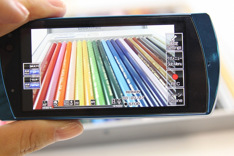 HD動画撮影の様子