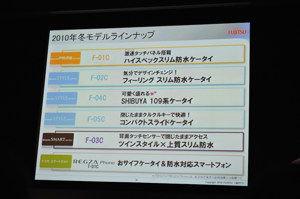 ラインナップの位置付けや共通セールスポイントをアピール