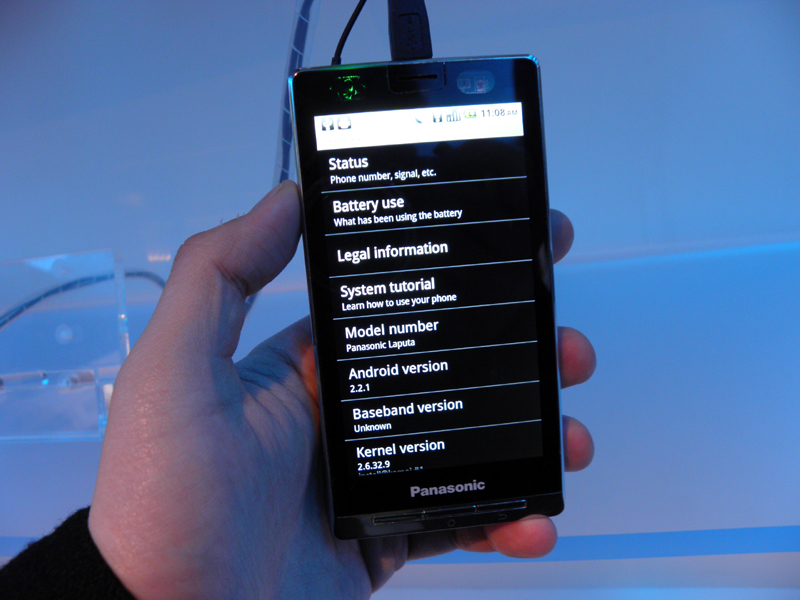 OSには、Androidの2.2を採用している