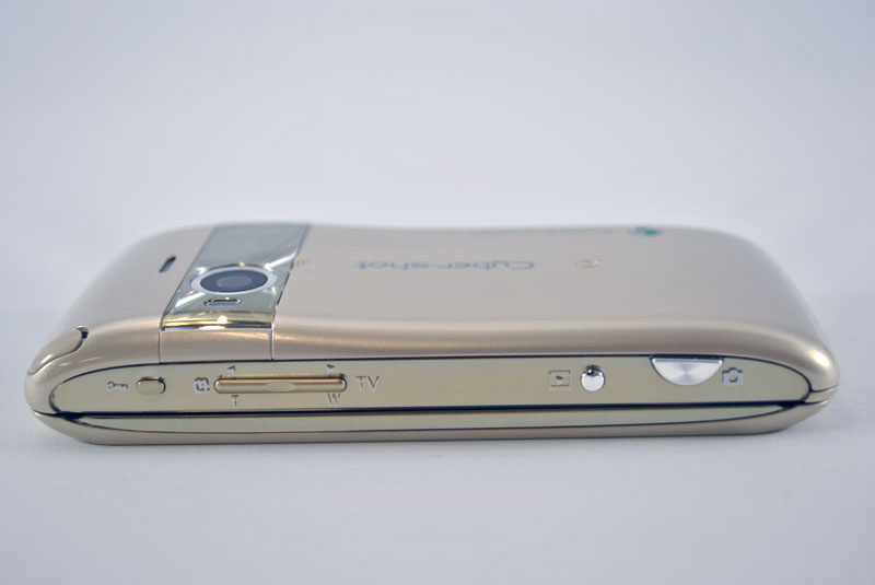 右側面、ロックキー、サイドキー、再生キー、カメラキー