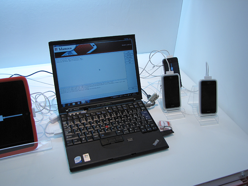 スマートフォン用のデータ消去ソフト「Blancco Mobile Edition」を出展。スマートフォンを買い取る業者などの使用を想定