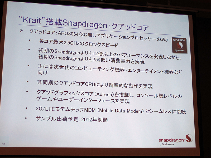 Krait搭載Snapdragon