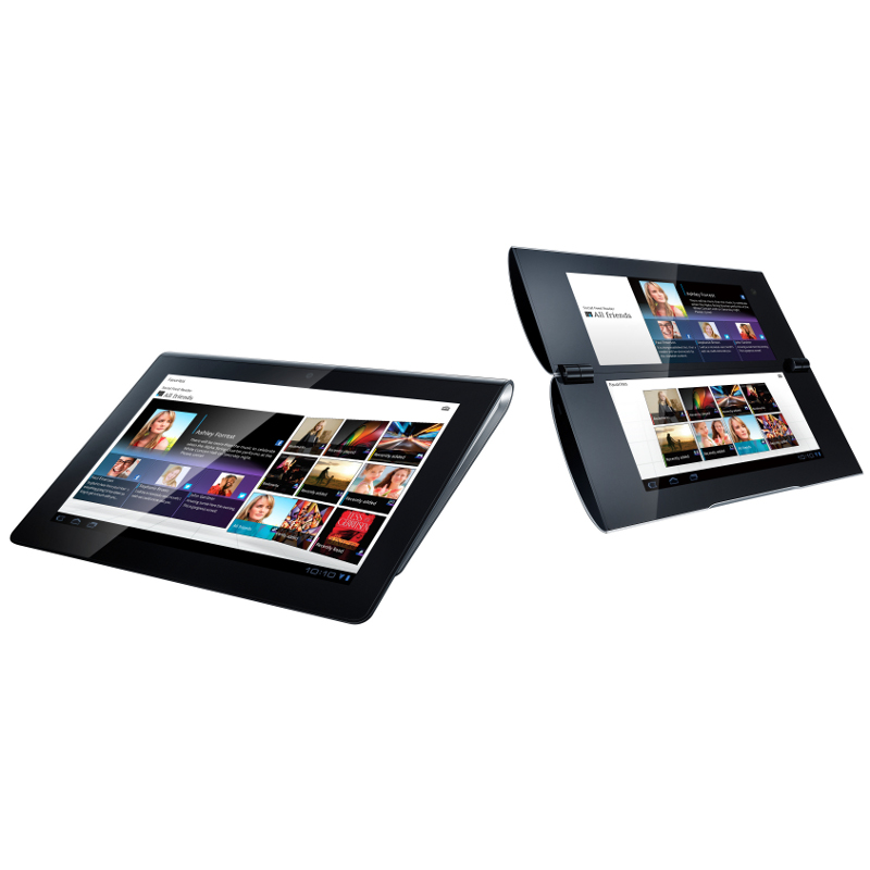 Sony Tablet S（左）とSony Tablet P（右）