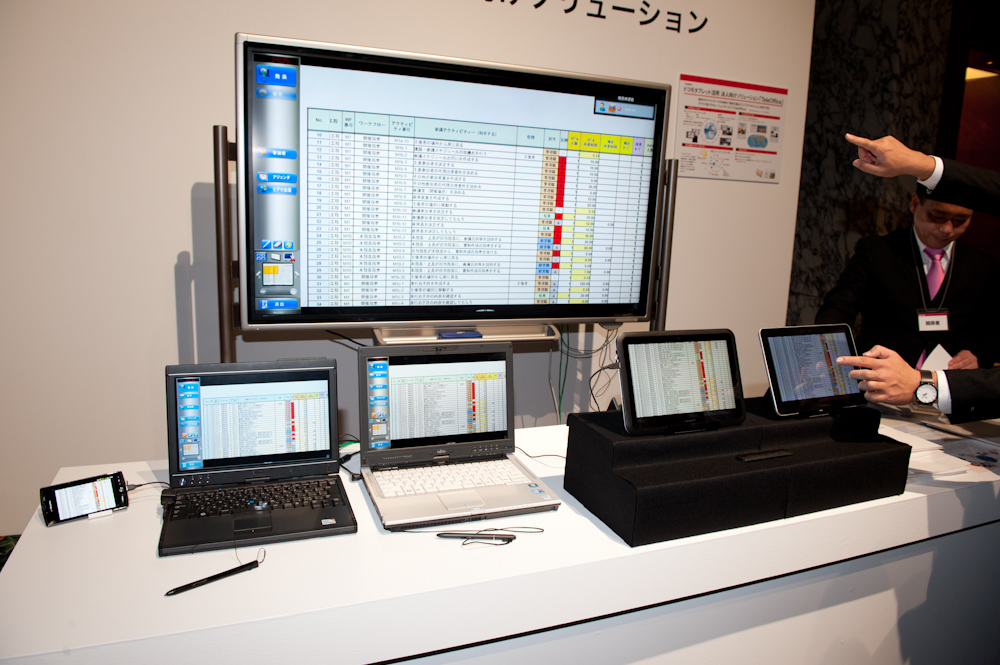 さまざまな端末で資料をリアルタイムに共有