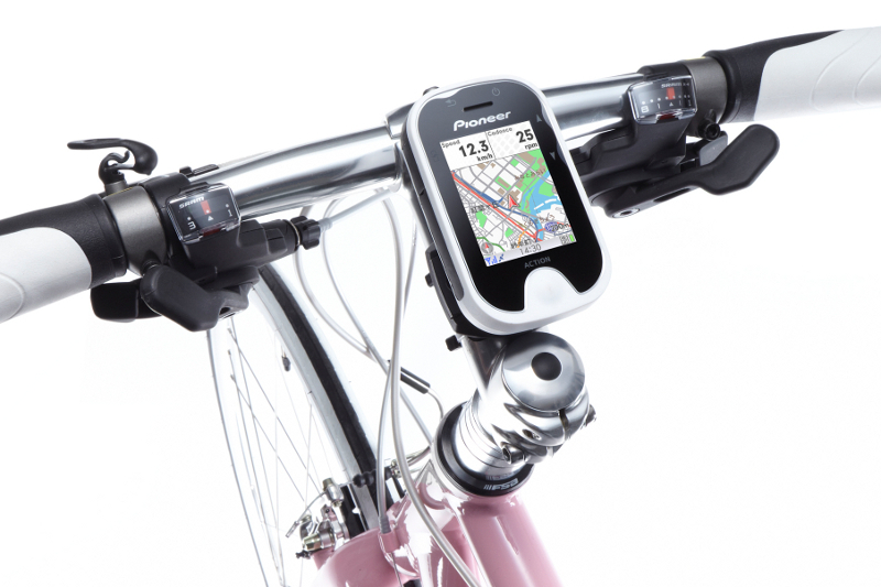 自転車に装着したイメージ