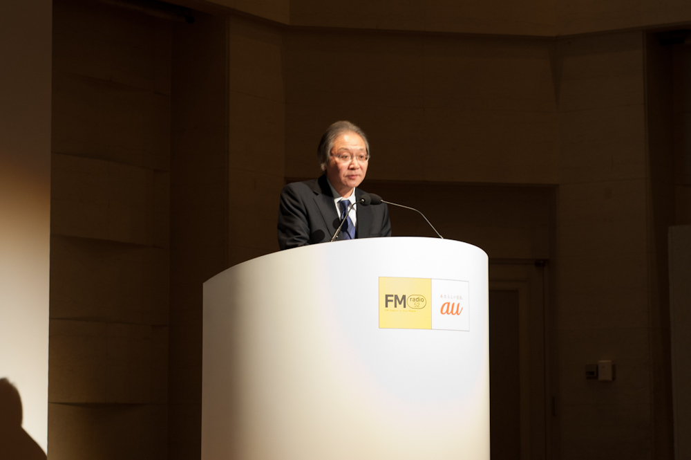 J-WAVE 代表取締役専務の斎藤日出夫氏