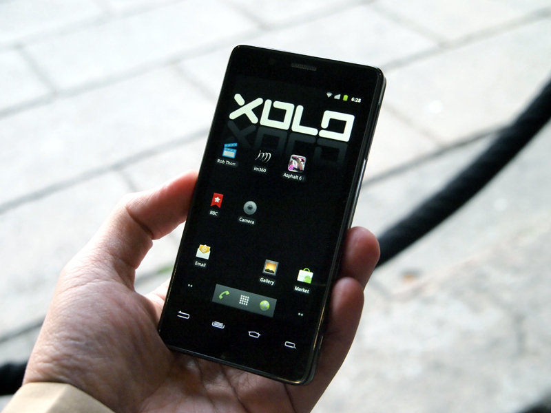 インドに投入されるLava InternationlのXOLO X900。低コストなチップセットを発表したのは、こうしたメーカーを取り込んでいきたい思惑があるからといえるだろう