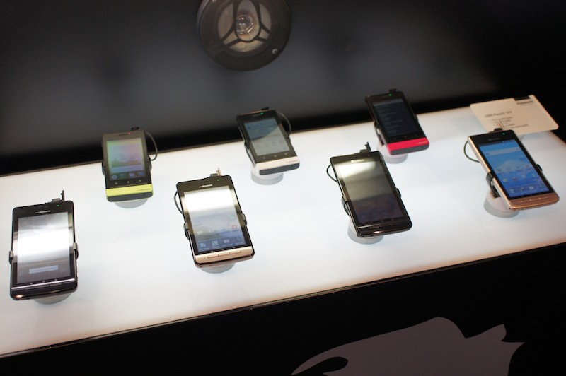 国内モデルの展示コーナー