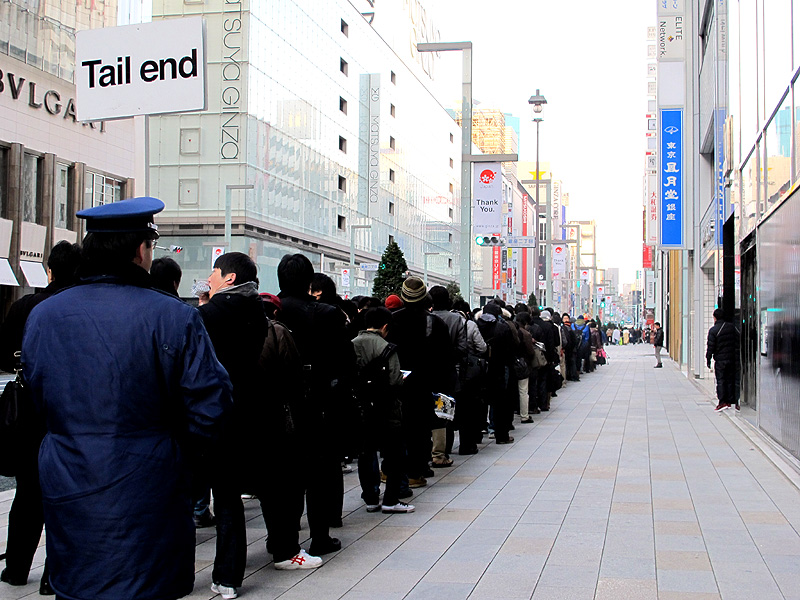 6時半頃の最後尾