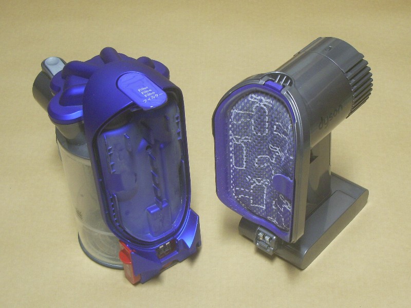 3週間ほど使用したフィルター。ほとんど汚れが付着していない。水洗いで繰り返し使用できる