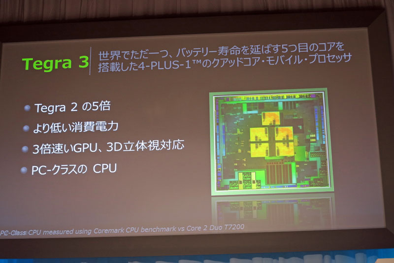 従来より強化されたTegra 3の特徴