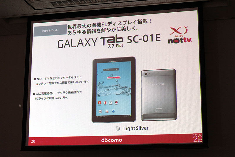 GALAXY Tab 7.7 plus SC-01E