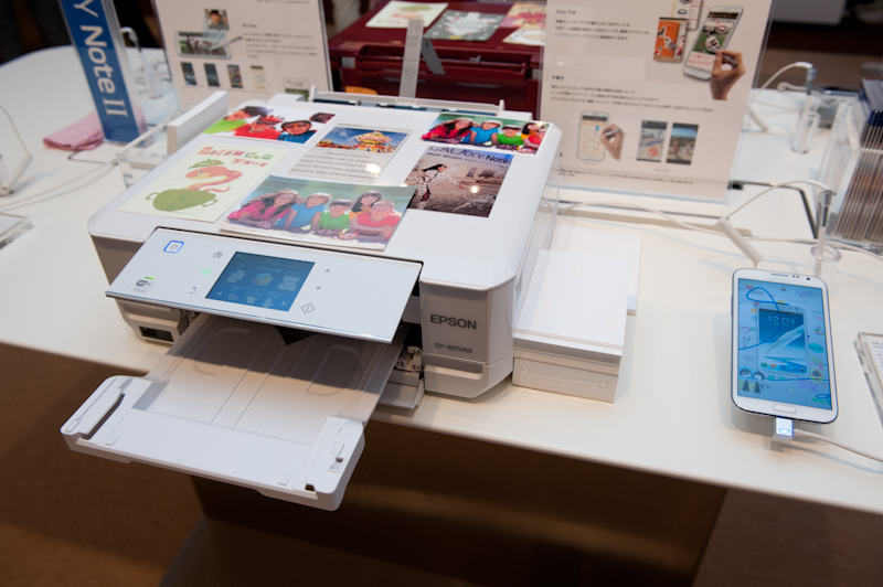 Wi-Fiを利用したプリントのデモ