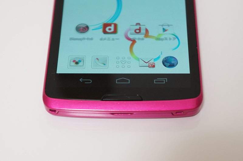 ホーム下部にはソフトボタン