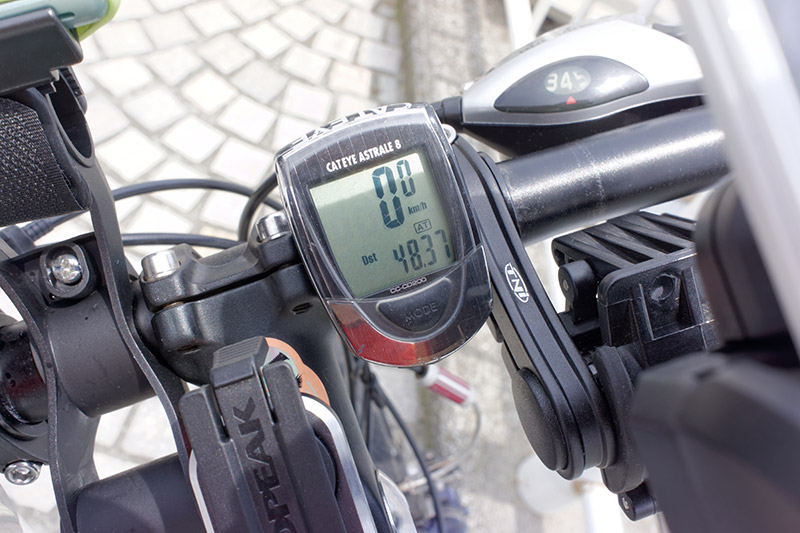 サイクルコンピュータが示していたのは48.37km