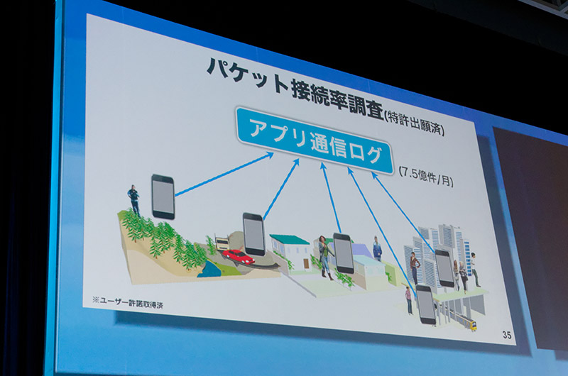 ビッグデータを活用し“つながりやすさ”を視覚化。基地局の整備に役立てている