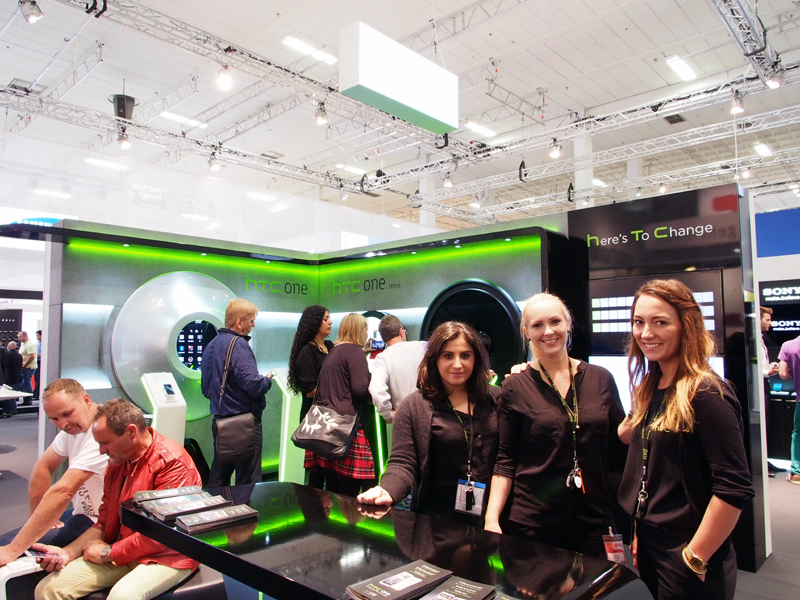 コンパクトにまとめられていたHTCのブース