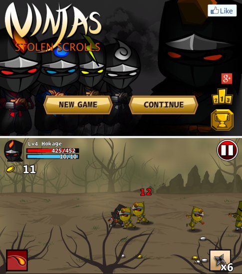 キャラのなめらかな動きがナイスだぜ！ 「<a class="" href="https://androider.jp/official/app/0e09043928ca61a8/?ktw=130919">Ninjas - STOLEN SCROLLS</a>」