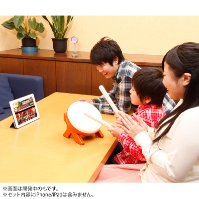 BANDAI 太鼓の達人 Bluetooth太鼓コントローラー iphone Amazon | 「太鼓の達人」専用Bluetooth太鼓コントローラ 太鼓とバチ