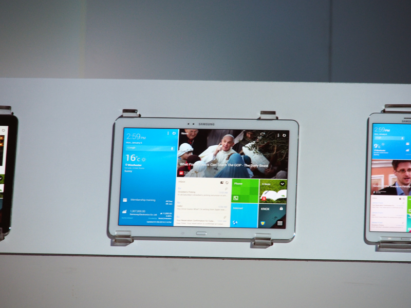 同じサイズで「GALAXY Note PRO」もラインナップする。こちらはSペンにも対応