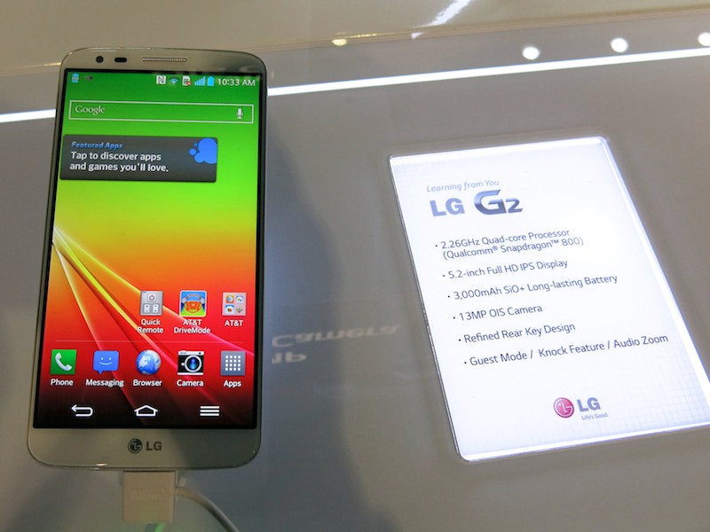 主力モデルのG2も展示