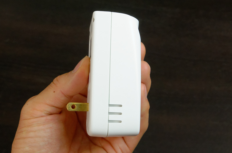 やや大きめのACアダプター程度のサイズ