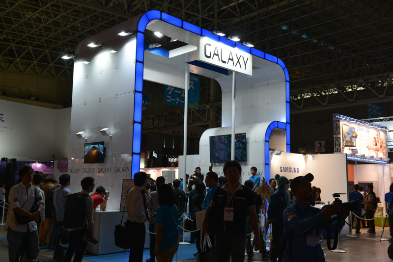 ホール2のサムスン電子ジャパンのブース