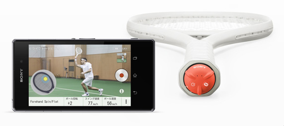 ラケット装着型のセンサー「Smart Tennis Sensor SEE-TN1」